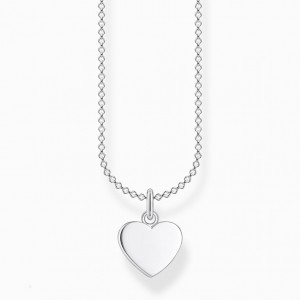Thomas Sabo Necklace Heart Silver Nahrdelnik Damske Strieborne | SK-39XHMRYNC