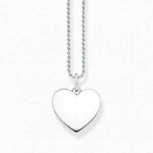 Thomas Sabo Necklace Heart Silver Nahrdelnik Damske Strieborne | SK-62OUMDGFL