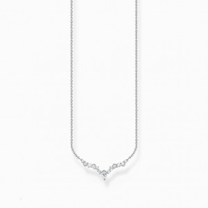 Thomas Sabo Necklace Ice Crystals Silver Nahrdelnik Damske Strieborne | SK-70SHQTFGL