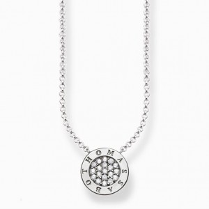 Thomas Sabo Necklace Klasické Pavé Nahrdelnik Damske Strieborne | SK-14TRHFJSK