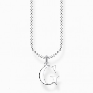 Thomas Sabo Necklace Letter G Nahrdelnik Damske Strieborne | SK-65HKGPINC