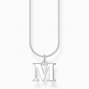 Thomas Sabo Necklace Letter M Nahrdelnik Damske Strieborne | SK-61IRQVDPL