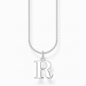 Thomas Sabo Necklace Letter R Nahrdelnik Damske Strieborne | SK-48XEDNUPC