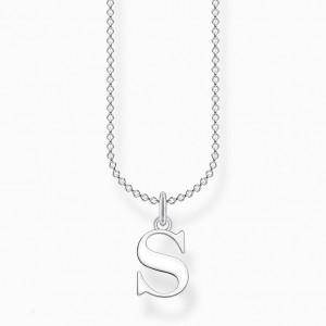 Thomas Sabo Necklace Letter S Nahrdelnik Damske Strieborne | SK-85CLOFYPX
