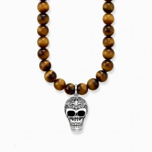 Thomas Sabo Necklace Maori Skull Nahrdelnik Damske Strieborne | SK-94JXLGQOH