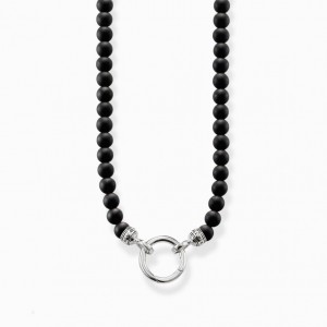 Thomas Sabo Necklace Obsidian Nahrdelnik Panske Strieborne | SK-03OJBVXKW