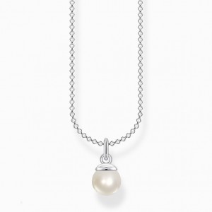 Thomas Sabo Necklace Pearl Nahrdelnik Damske Strieborne | SK-54PAIJFRU