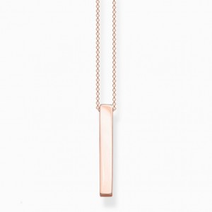 Thomas Sabo Necklace Rose-Gold Cuboid Nahrdelnik Damske Ruzove Zlate Strieborne | SK-54UVBFPCT