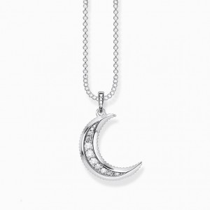 Thomas Sabo Necklace Royalty Moon Nahrdelnik Damske Strieborne | SK-12BHXZWCI