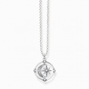 Thomas Sabo Necklace Star And Moon Silver Nahrdelnik Damske Strieborne | SK-90FBULQVD