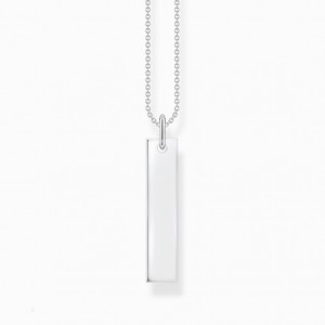Thomas Sabo Necklace Tag Silver Nahrdelnik Damske Strieborne | SK-85PTIOABM