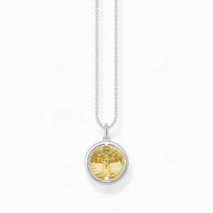 Thomas Sabo Necklace Tree Of Love Gold Nahrdelnik Damske Žlté Zlate Strieborne | SK-05YFGBSKD