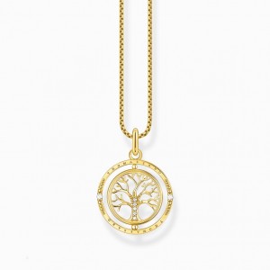 Thomas Sabo Necklace Tree Of Love Gold Nahrdelnik Damske Žlté Zlate Strieborne | SK-94UPNTIJB