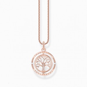 Thomas Sabo Necklace Tree Of Love Rose Gold Nahrdelnik Damske Ruzove Zlate Strieborne | SK-79ELHIGAV