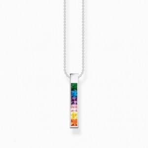 Thomas Sabo Necklace With Colourful Stones Silver Nahrdelnik Damske Strieborne | SK-79XRAUYJB