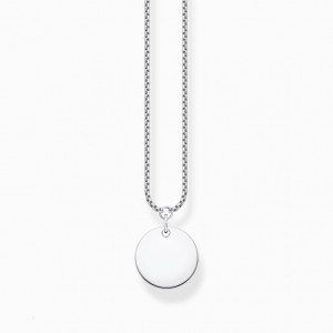 Thomas Sabo Necklace With Disc Silver Nahrdelnik Damske Strieborne | SK-78HWVMEQY