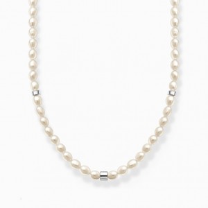Thomas Sabo Necklace With Pearls Nahrdelnik Damske Strieborne | SK-31THIWPAY