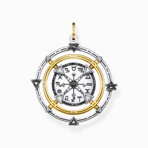Thomas Sabo Pendant Amulet Elements Of Nature Black-Gold Prívesky Panske Žlté Zlate Strieborne | SK-01YHVSGAP