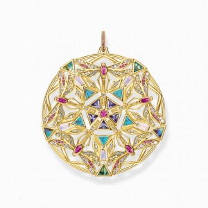 Thomas Sabo Pendant Amulet Kaleidoscope Dragonfly Gold Prívesky Damske Žlté Zlate Strieborne | SK-14SGDEHQZ