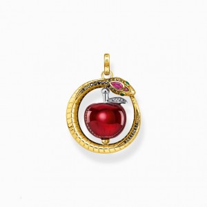 Thomas Sabo Pendant Apple With Snake Gold Prívesky Damske Žlté Zlate Strieborne | SK-52LPFVICN
