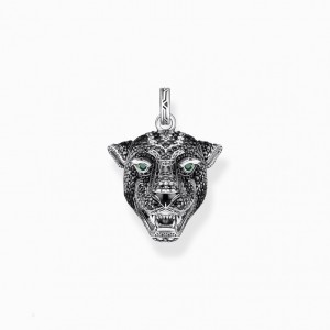 Thomas Sabo Pendant Black Cat Prívesky Panske Strieborne | SK-80HQTFMWR
