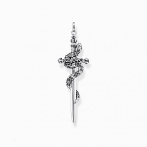 Thomas Sabo Pendant Blackened Sword With Snake Prívesky Panske Strieborne | SK-46OEYGQJC