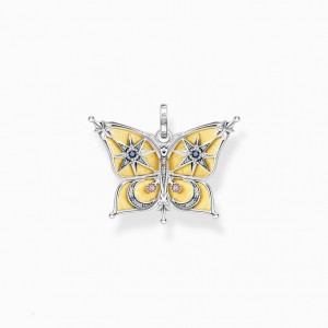 Thomas Sabo Pendant Butterfly With Moon And Stars Gold Prívesky Damske Žlté Zlate Strieborne | SK-28KMTIBSC