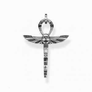 Thomas Sabo Pendant Cross Of Life Ankh With Scarab Prívesky Damske Strieborne | SK-67KQGRPDL