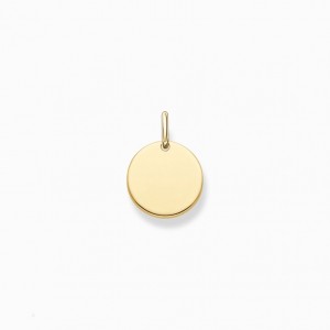 Thomas Sabo Pendant Disc Small Gold Prívesky Damske Žlté Zlate Strieborne | SK-04HJLVZKM