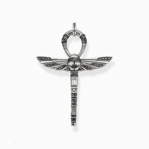 Thomas Sabo Pendant Egyptian Cross Of Life Silver Prívesky Damske Strieborne | SK-12PCKBMNG