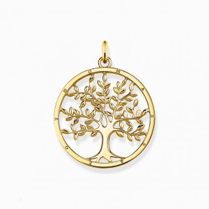Thomas Sabo Pendant Golden Tree Of Love Prívesky Damske Žlté Zlate Strieborne | SK-82USGOXJW