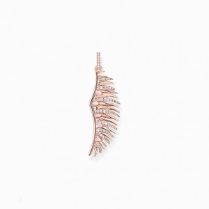 Thomas Sabo Pendant Phoenix Wing With Pink Stones Rose Gold Prívesky Damske Ruzove Zlate Strieborne | SK-98CBHSTQG