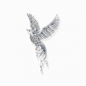 Thomas Sabo Pendant Phoenix With Blue Stones Silver Prívesky Damske Strieborne | SK-01YEMPDKZ