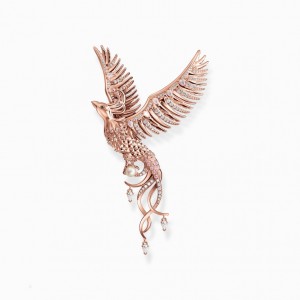 Thomas Sabo Pendant Phoenix With Pink Stones Rose Gold Prívesky Damske Ruzove Zlate Strieborne | SK-78SVYCKFH