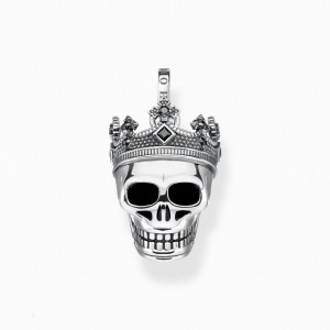 Thomas Sabo Pendant Skull Crown Prívesky Damske Strieborne | SK-28YMRVISH