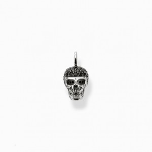 Thomas Sabo Pendant Skull Pavé Prívesky Panske Strieborne | SK-98RTDSXEG