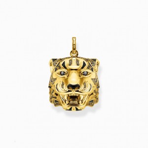 Thomas Sabo Pendant Tiger Gold Prívesky Panske Žlté Zlate Strieborne | SK-23INBFVHR