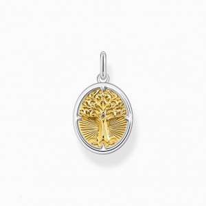 Thomas Sabo Pendant Tree Of Love Gold Prívesky Damske Žlté Zlate Strieborne | SK-17GQKNOJV