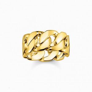 Thomas Sabo Ring Links Gold Prstene Panske Žlté Zlate Strieborne | SK-97AFWBUZM