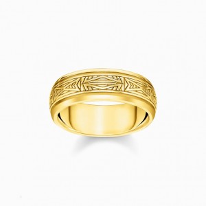 Thomas Sabo Ring Ornaments, Gold Prstene Panske Žlté Zlate Strieborne | SK-61LYHANZM