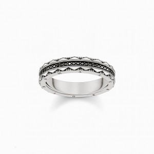 Thomas Sabo Ring Prstene Damske Strieborne | SK-49INPBMWC