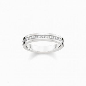 Thomas Sabo Ring Prstene Damske Strieborne | SK-17LYMXBCA