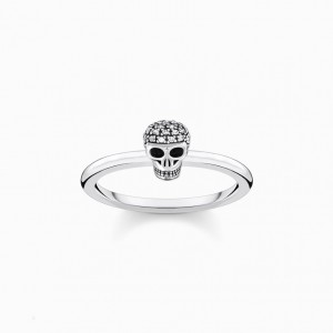 Thomas Sabo Ring Skull Prstene Damske Strieborne | SK-80GALVTUJ