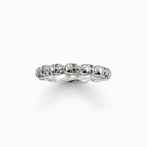 Thomas Sabo Ring Skull Prstene Panske Strieborne | SK-25BVYQOFM