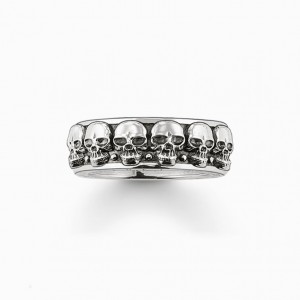 Thomas Sabo Ring Skulls Prstene Damske Strieborne | SK-73WKOFUTJ