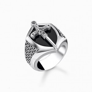 Thomas Sabo Ring Sword Silver Prstene Panske Strieborne | SK-87FYNRCVM