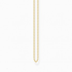 Thomas Sabo Round Belcher Chain Nahrdelnik Damske Žlté Zlate Strieborne | SK-71WCUBGEF