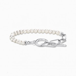 Thomas Sabo Silver Bracelet With Freshwater Cultured Pearls And Zirconia Naramok Damske Strieborne | SK-80MBQSLOV