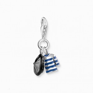 Thomas Sabo Silver Charm Pendant With Beret Hat And Breton Shirt Prívesky Damske Strieborne | SK-86ZDEOLNJ