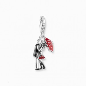 Thomas Sabo Silver Charm Pendant With Kissing Couple Prívesky Damske Strieborne | SK-08XAHTPOE